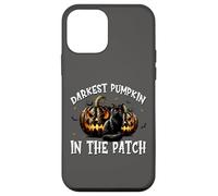 Black Cat Halloween Graphic for Darkest Pumpkin in The Patch Coque pour iPhone 12 Mini