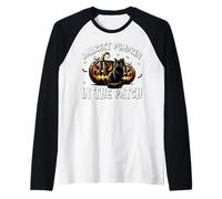 Black Cat Halloween Graphic for Darkest Pumpkin in The Patch Manche Raglan