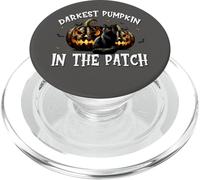 Black Cat Halloween Graphic for Darkest Pumpkin in The Patch PopSockets PopGrip pour MagSafe