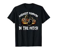 Black Cat Halloween Graphic for Darkest Pumpkin in The Patch T-Shirt