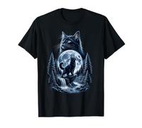 Black Cat Howling At The Moon Funny Meme Cat Lover T-Shirt