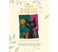 Black Cat in the City Blanket C2C Corner-to-Corner Crochet Pattern 70x90 Squares - Downtown Kitten Halloween Afghan, Spooky Lapghan, Festive Stroller, Blank Graph Charts For Custom Designs