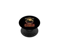 Black Cat Life is The Best Life Style rétro Vintage PopSockets PopGrip Adhésif