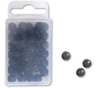 Black Cat Lot de 50 Perles rigides - Noir - 8 mm