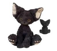 Black Cat Plush - Cute Black Cat Plush Doll Stuffed Toys | Plush Toy Pillows | 30cm/11.81 inch Stuffed Animal Sofa Ornament, Stuffed Animals | Soft Plush Cat For Living Room, Bedroom, Dorm, Home Decor