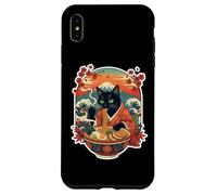 Black Cat Ramen Anime Traditionnel Japonais Kawaii Japon Fuji Coque pour iPhone XS Max