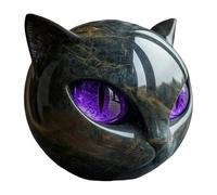 Black Cat Sculpture Résine Décoration de table Élégant Chat Art Cadeau pour les amoureux des chats Femmes Hommes