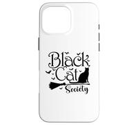 Black Cat Society, Halloween, personnalisé, États-Unis Coque pour iPhone 16 Pro Max