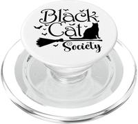 Black Cat Society, Halloween, personnalisé, États-Unis PopSockets PopGrip pour MagSafe