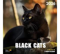 Black Cats 2026 Calendar: Elegant and Enchanting Cats in Dark Coats | Kalender Calendario Calendrier