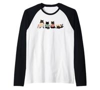Black Cats Reading Books Lover Feline Book Lover Manche Raglan