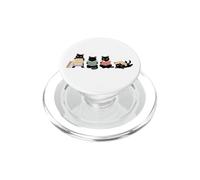 Black Cats Reading Books Lover Feline Book Lover PopSockets PopGrip pour MagSafe