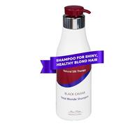 Black Caviar Shampooing hydratant intensif pour cheveux blonds, décolorés ou colorés Formule antistatique spéciale, sans SLS/sel 500 ml