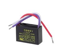 Black CBB61 1.5uF+2.5uF 3 Wires 250V 50/60Hz Capacitor For Ceiling Fan AUOQKQUT