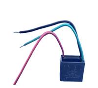 Black CBB61 1.5uF+2.5uF 3 Wires AC 250V 50/60Hz Capacitor For Ceiling Fan AUOQKQUT(One Size)