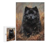 Black Chow Chow Painting Puzzle 1000 Pièces Educa Jouet en Bois Cadeau Unique Décoration Intérieure Jeu Éducatif Challenge Toy Adultes Et Enfants À Partir De 14 Ans 500 PCS