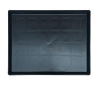 Black Cleaning Tray for Pet Cages Dog Crate Tray Black Replacement Pan Plastic Base for Dog Cage Crate Cleaning Pet Cages Crates Kennels Dogs 23.03 X 16.26 X 1.18 inch.