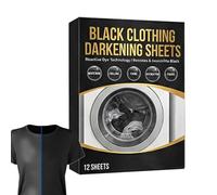 Black Clothes - Darkening Sheets Fabric Color Restoration | Booster Intense Dye Refresh Laundry Care Solution Deep Black Enhancement for Jeans, Shirts, Coats, Quilts or Pants Use