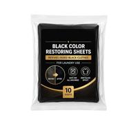 Black Clothing Blackening Sheets - 10 Pieces Laundry Color Restorer Sheet