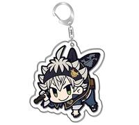 Black Clover Keychain Anime Acrylic Keychain Pendant Book Bag Charms Asta, Yuno and Other Characters Keychain...