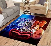 Black Clover Series Anime Cartoon Belle Personnalité Tapis Antidérapant Tapis De Sol Tapis De Porte Flanelle Tapis Chambre Décoration de La Maison B2160 120 × 180CM