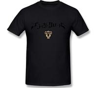 Black Clover T Shirt Men's Fashion Cotton Crew Neck Short Sleeve Graphic Tees Casual Summer Tee Tops Black Manches Courtes(XX-Large)