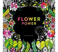 Black coloriage Flower Power