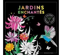 Black coloriage - Jardins enchantés