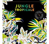 Black coloriage - Jungle tropicale