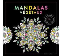 Black Coloriage - Mandalas végétaux