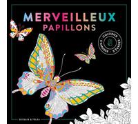 Black coloriage Merveilleux papillons