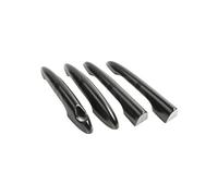 Black Compatible For Mini Cooper One D S JCW R55 Clubman 4Doors 2007-2014 Door Handle Covers Stickers Car-Styling Exterior Accessories(The Black Flag)