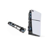 (black)Cooling Fan for PS5 Slim Console Accessories, USB External Mini Cooling System Quiet PS5 Slim Fan with Blue Light for PS5 Slim Console