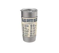 Black Country Rules Yam Yam Dialecte Gobelet isotherme en acier inoxydable double paroi