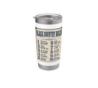 Black Country Rules Yam Yam Dialecte Gobelet isotherme en acier inoxydable double paroi