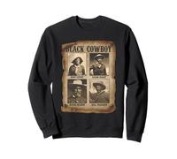Black Cowboy Western Rodeo Melanin Black History Texas Men Sweatshirt