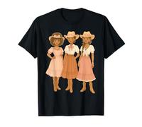 Black Cowgirl Melanin, Coquette Afro-américaine, rodéo Occidental T-Shirt