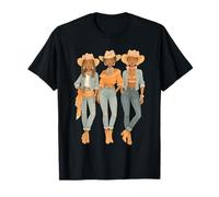 Black Cowgirl Melanin, Coquette Afro-américaine, rodéo Occidental T-Shirt