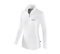 Black Crevice BCR218532 Pull de ski en polaire col roulé-femme-Blanc (Blanc/Noir)-46 EU