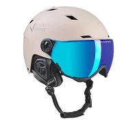 BLACK CREVICE Casque de ski avec visière Kirchberg Simply Taupe, L (58-61 cm)