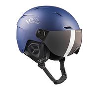 Black Crevice Casque de Ski avec visière Kirchberg Unisexe, Bleu Marine, 0 = S (51-53 cm)