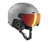 Black Crevice Casque de Ski avec visière Kirchberg Unisexe, Gun Metal, 2 = L (58-61 cm)