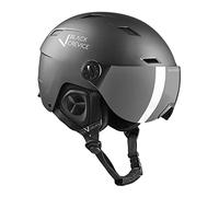 Black Crevice Casque de Ski avec visière Kirchberg Unisexe, Noir, 1 = M (54-57 cm)