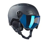 BLACK CREVICE Casque de Ski Ischgl I Casque Ski Antichoc au Design Sportif en différentes Couleurs I Casque de Ski Hommes & Femmes I Casque de Snowboard I Casque de (M, Noir Mat Bleu)