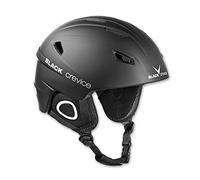 BLACK CREVICE Casque de Ski Kitzbühel I Casque de Ski au Design Sportif en différentes Couleurs I Casque de Ski Hommes & Femmes I Casque en Polycarbonate I Casque de Ski (L, Noir)