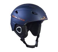 BLACK CREVICE Casque de Ski Kitzbühel I Casque de Ski au Design Sportif en différentes Couleurs I Casque de Ski Hommes & Femmes I Casque en Polycarbonate I Casque (M, Marine/Orange)