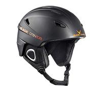 BLACK CREVICE Casque de Ski Kitzbühel I Casque de Ski au Design Sportif en différentes Couleurs I Casque de Ski Hommes & Femmes I Casque en Polycarbonate I Casque de (XL, Noir/Orange)
