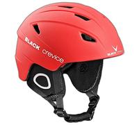 BLACK CREVICE Casque de Ski Kitzbühel I Casque de Ski au Design Sportif en différentes Couleurs I Casque de Ski Hommes & Femmes I Casque en Polycarbonate I Casque de Ski (S, Rouge)