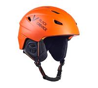 Black Crevice Casque de Ski Strip Unisexe-Adulte, Orange Mat/Noir, M (57-58 cm)