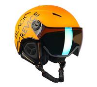 Black Crevice Casque de Ski Vail avec visière, Orange Fluo, L (58-61 cm)